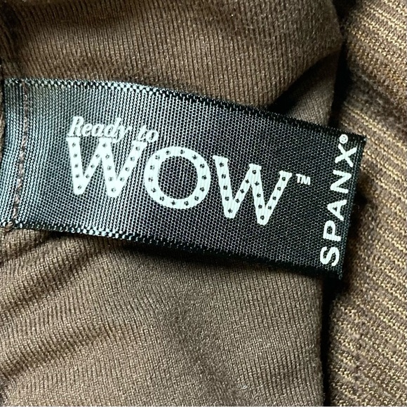 SPANX Chocolate Brown Corduroy‎ Leggings Slim Fit Wide Waistband - Picture 5 of 10